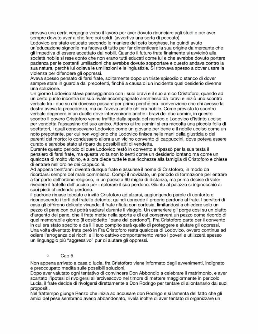 Promessi sposi
O
Cap 1
Il primo capitolo si apre con una descrizione paesaggistica molto dettagliata e quasi
cinematografica (si ha la sensa