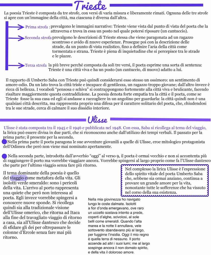 Umberto Saba
Il cognome del padre è Poli e quindi anagraficamente il poeta si chiama Umberto Poli mentre Saba è
lo pseudonimo che viene assu