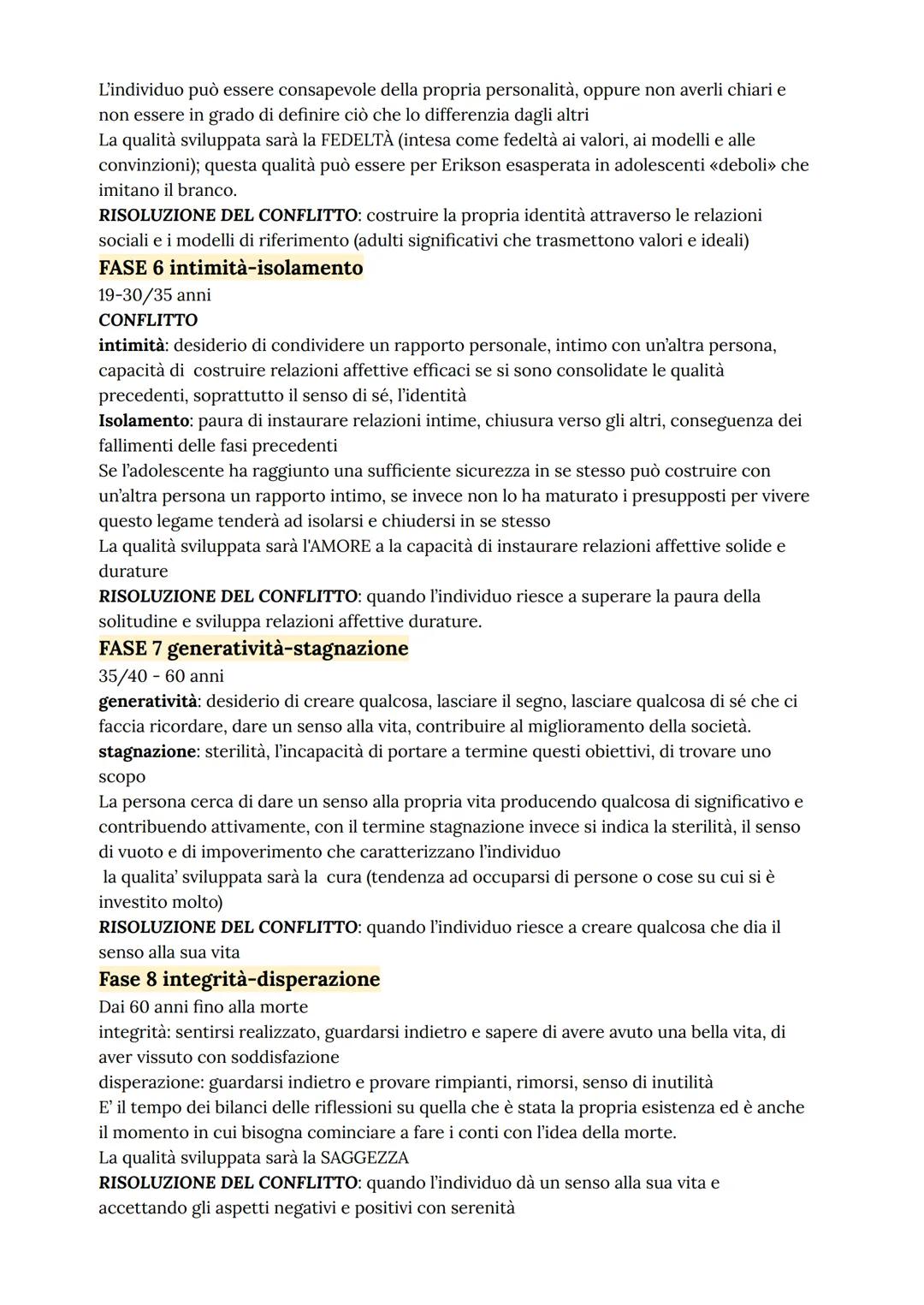ERIK ERIKSON
Erik Erikson è nato e cresciuto negli Stati Uniti, è stato allievo di Freud ed è diventato uno
psicoanalista.
Prende però le di
