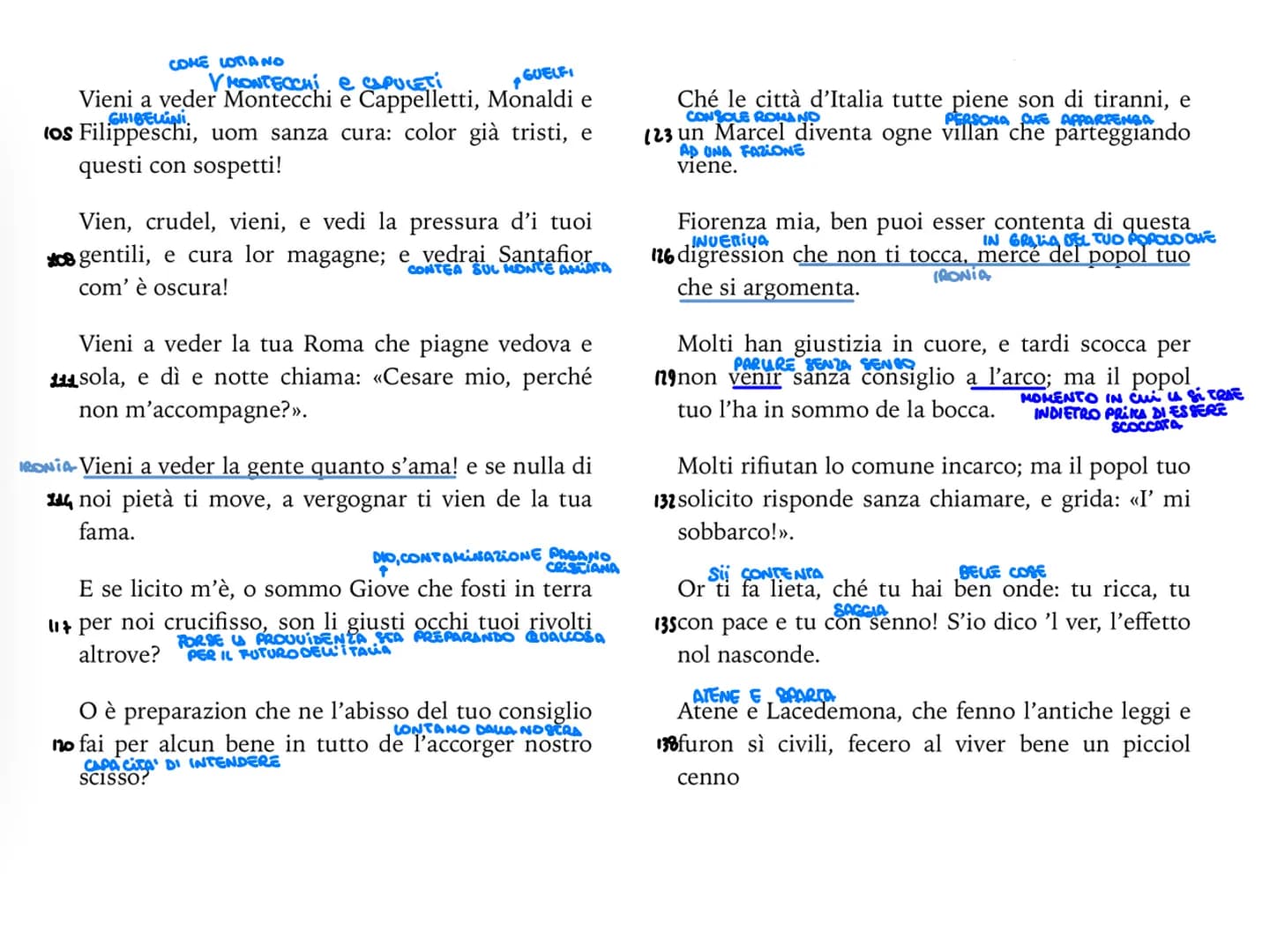 VI canto
Sordello da Goito. Dante non è più un personaggio ma diventa un poeta nell'atto di scrivere e a
questo punto prorompe in un'invetti