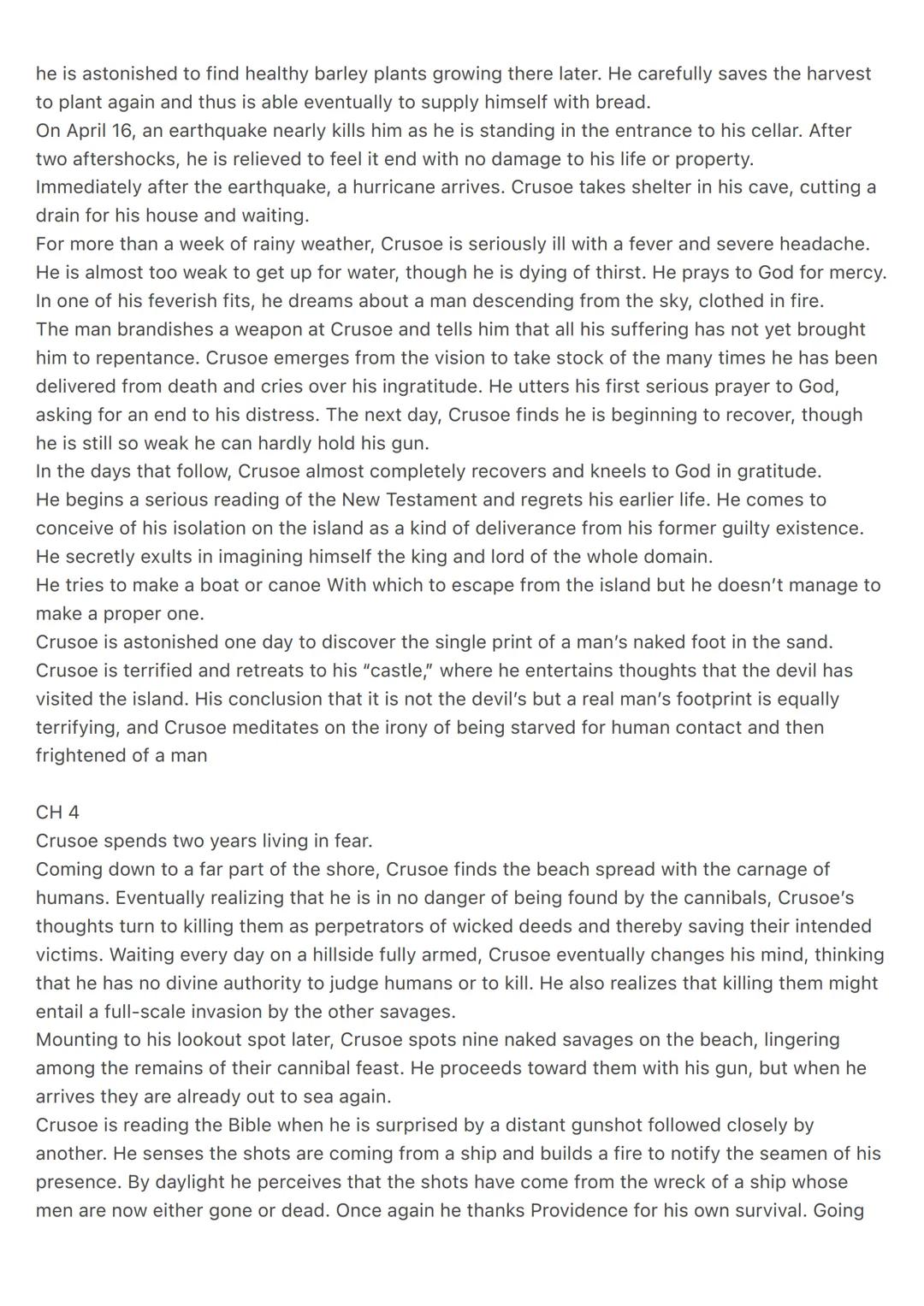 riassunto robinson crusoe (Daniel Defoe)
CH 1
A man named Robinson Crusoe talks about his own life story, beginning with his birth in 1632 i