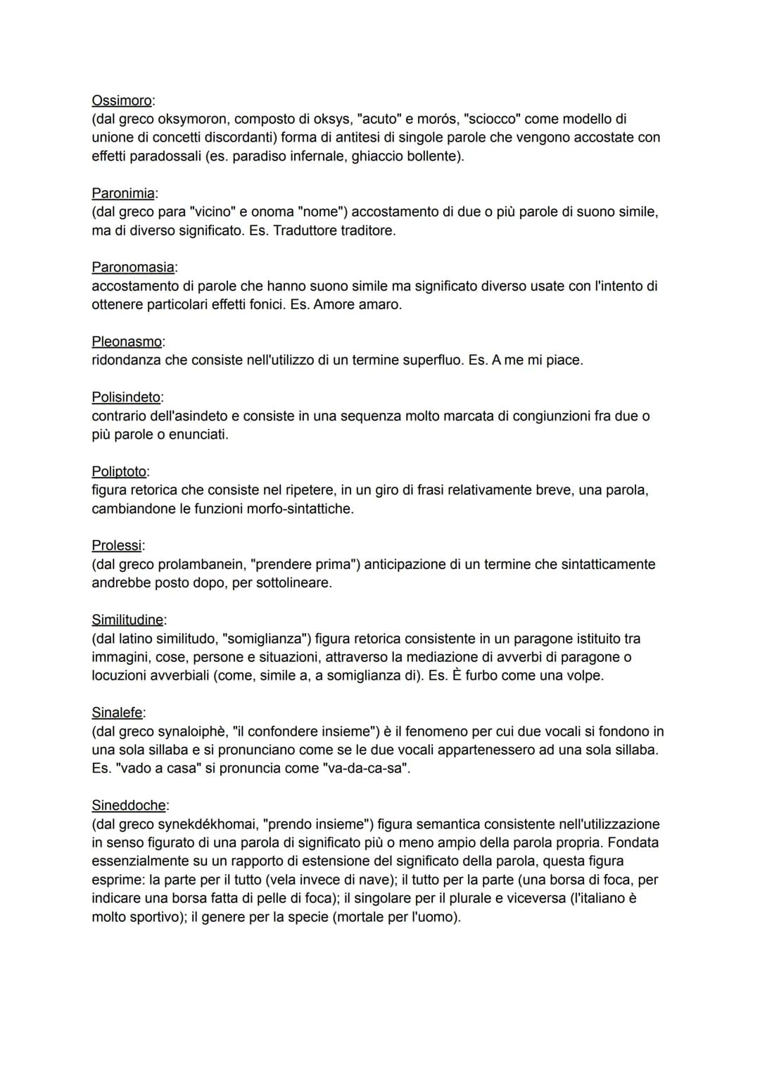 DIZIONARIO DELLE FIGURE RETORICHE
FIGURE RETORICHE e SIGNIFICATI
Adynaton:
avvalorare l'impossibilità che si realizzi un evento ipotizzando 