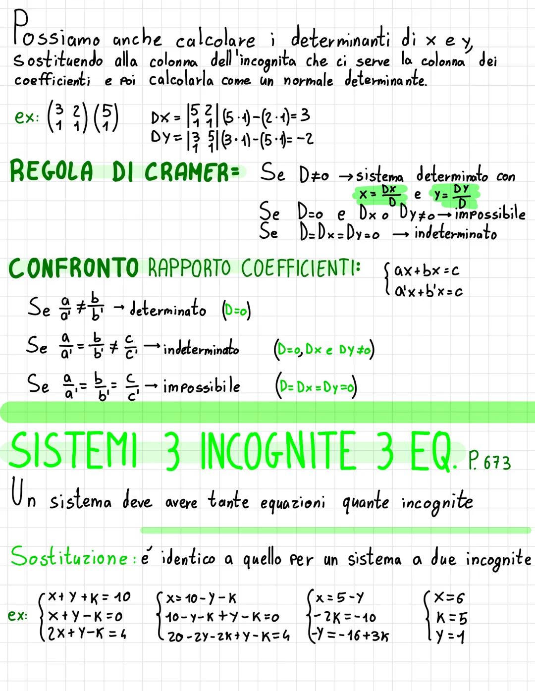 SISTEMI LINEARI
SISTEMI DI EQUAZIONI P.661
In equazioni lineari a due incognite le soluzioni sono coppie di valori.
Ogni equazione lineare p