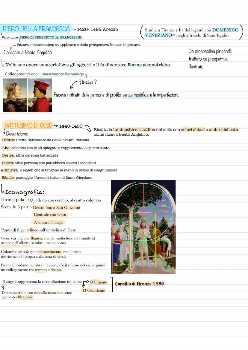 Leon Battista Alberti →1404 GENOVA- 1472 ROMA
S
Opposto di Brunelleschi
Scrive alcuni trattati:
•De pictura: Regole relative alla pittura.
D