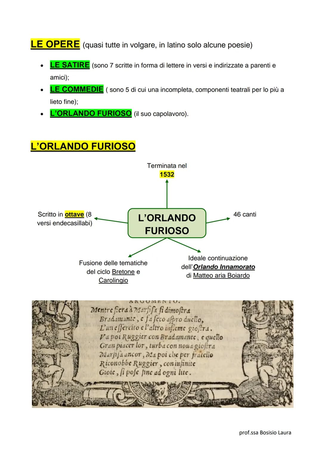 ●
●
●
●
LUDOVICO ARIOSTO
(1474 - 1533)
Nacque a Reggio Emilia nel 1474;
Il padre era il conte Nicolò Ariosto capitano della cittadella;
Nel 