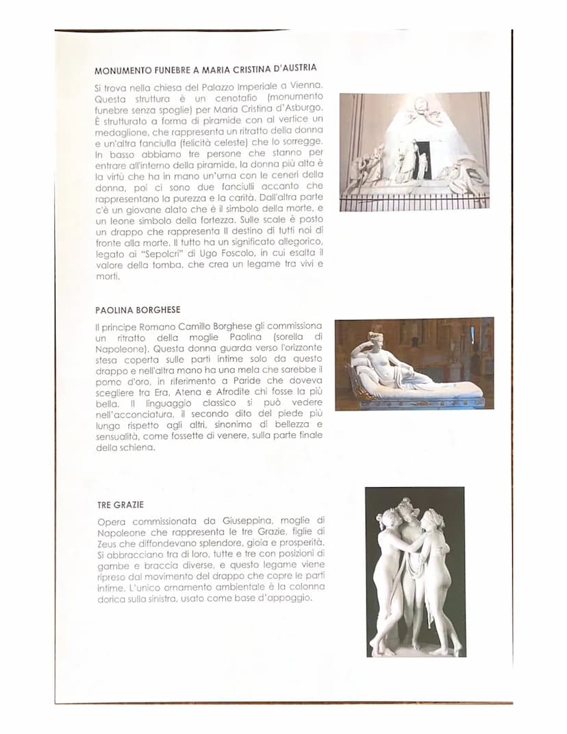 NEOCLASSICISMO
Inizia intorno al 1750 e termina quando ci sarà la fine dell'impero napoleonico nel 1815. Con
questo stile c'è un ritorno all