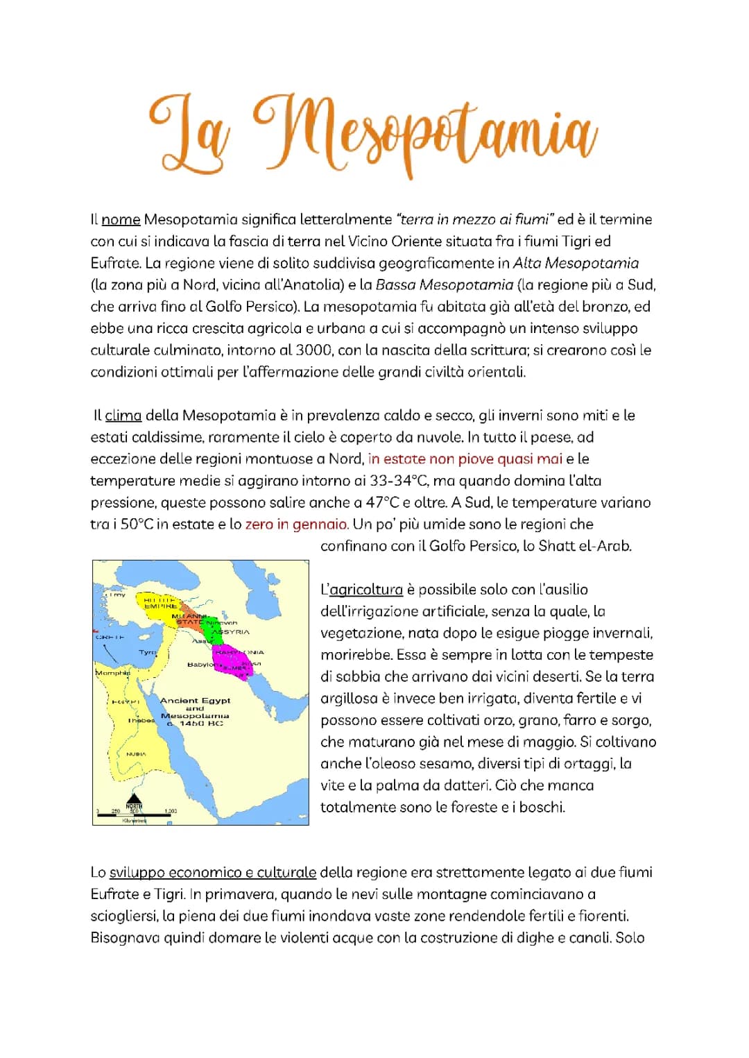 La Mesopotamia 