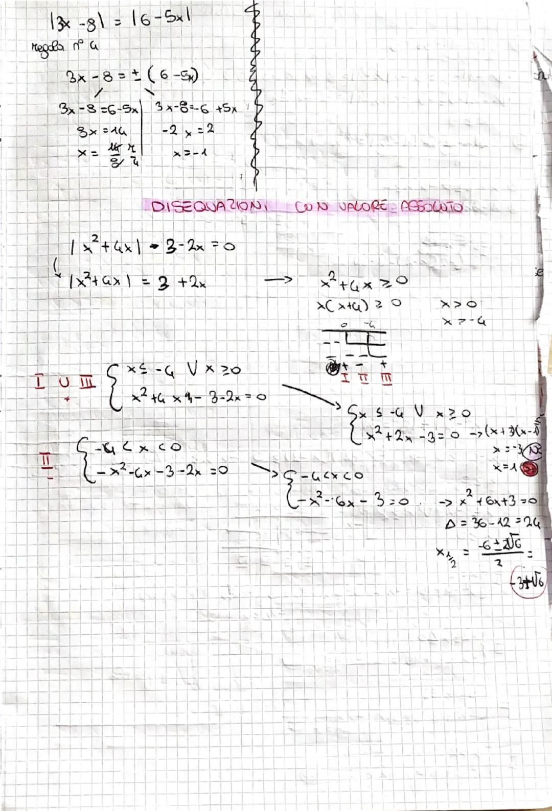 ## Valore assoluto

$|x| = \begin{cases} x, & x \ge 0 \\ -x, & x < 0 \end{cases}$

le proprietà $\implies \forall x, y \in \mathbb{R}$

1) $