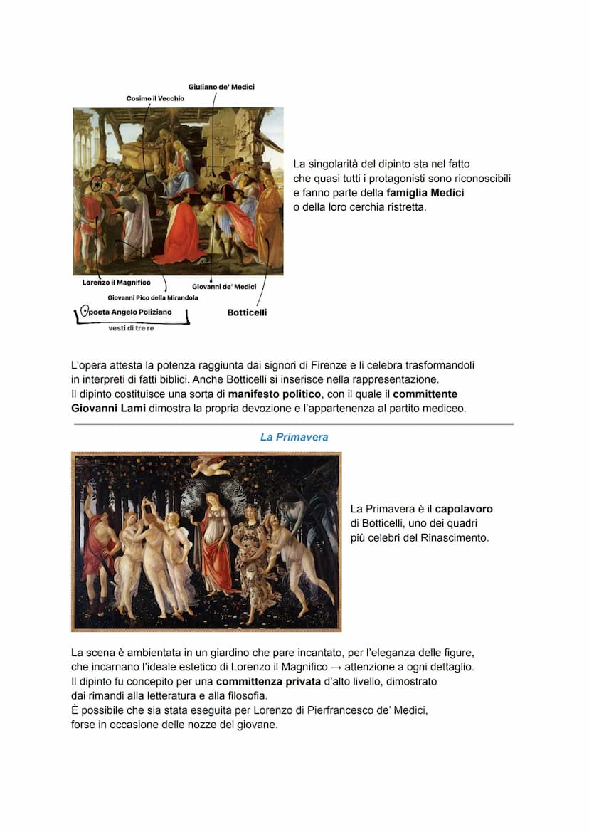 BOTTICELLI
L'artista
Alessandro Filipepi, noto come Sandro Botticelli, incarna la nuova figura di artista
del Rinascimento maturo.
Botticell
