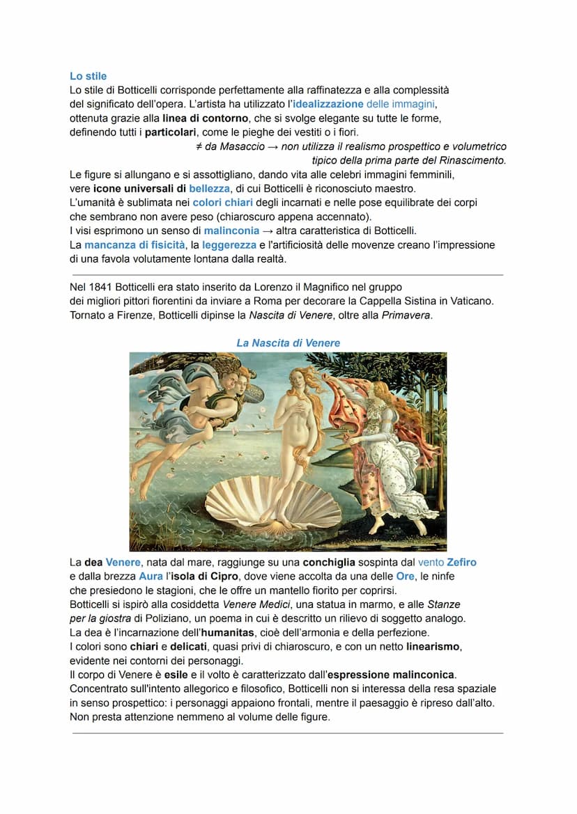 BOTTICELLI
L'artista
Alessandro Filipepi, noto come Sandro Botticelli, incarna la nuova figura di artista
del Rinascimento maturo.
Botticell