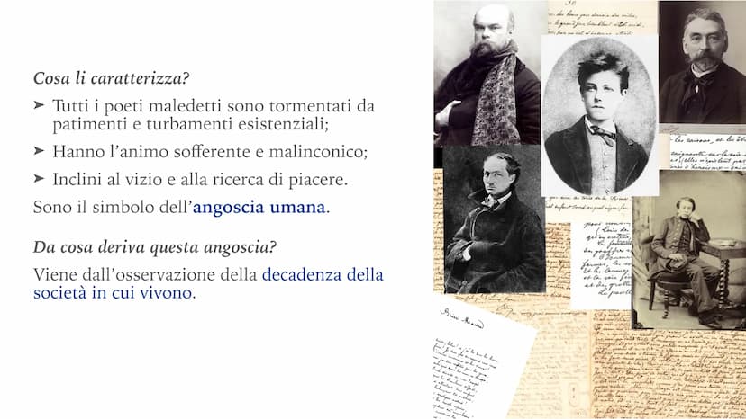 DECADENTISMO COME NASCE E COSA RIGUARDA?
Si sviluppa in Francia nella seconda metà dell'800.
Valuta il sogno, l'arte, l'irrazionalità e l'in