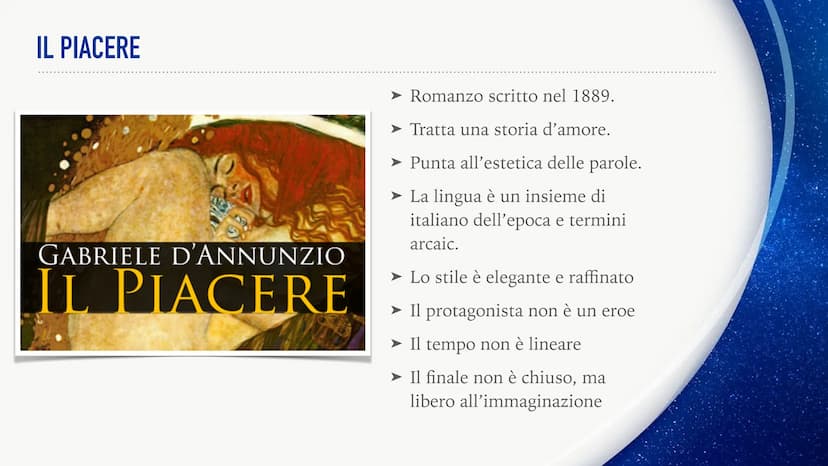 DECADENTISMO COME NASCE E COSA RIGUARDA?
Si sviluppa in Francia nella seconda metà dell'800.
Valuta il sogno, l'arte, l'irrazionalità e l'in