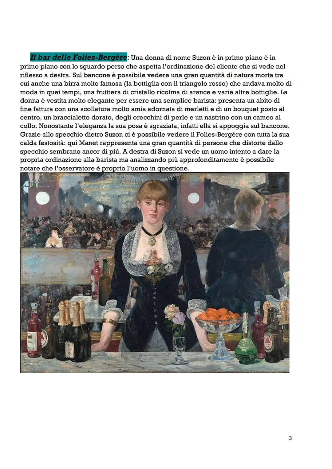 L'impressionismo
Grazie allo sviluppo tecnologico che ha portato la rivoluzione industriale, anche il mondo
dell'arte progredisce con una nu