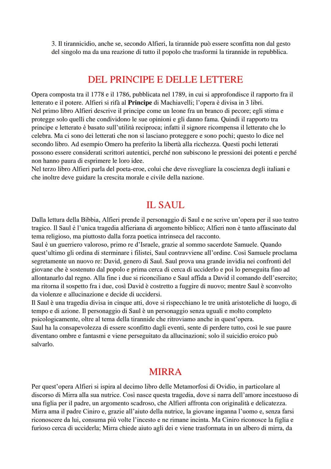 VITTORIO ALFIERI
VITA
Alfieri è sia uomo solitario sia uomo mondano; egli vive tra il pensiero di fine Settecento e la nuova
sensibilità di 