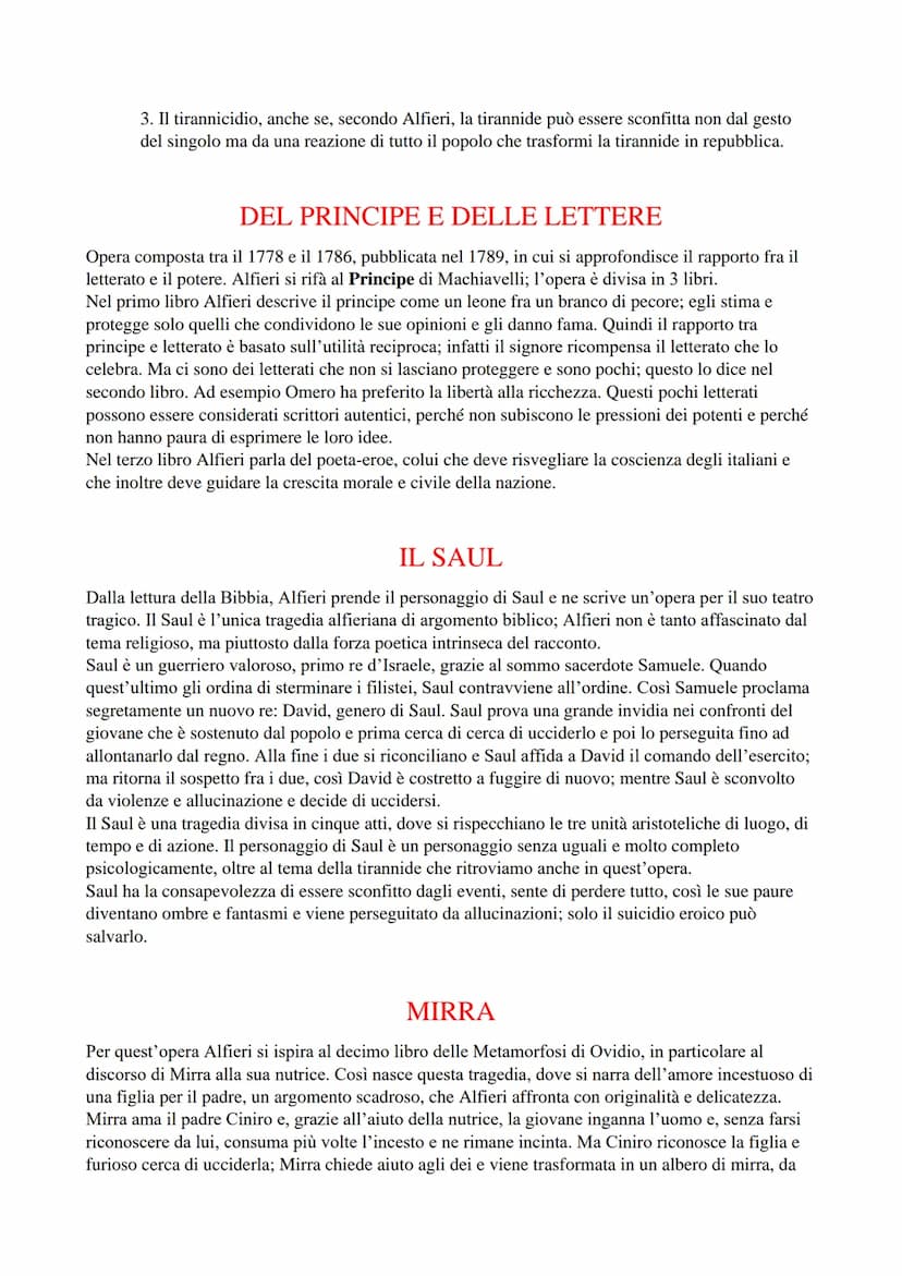 VITTORIO ALFIERI
VITA
Alfieri è sia uomo solitario sia uomo mondano; egli vive tra il pensiero di fine Settecento e la nuova
sensibilità di 
