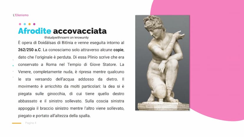 Pagina 1
L'Ellenismo
@studywithnoemi on knowunity L'Ellenismo
Cosa si intende per
Ellenismo?
L'integrazione di diverse culture
@studywithnoe