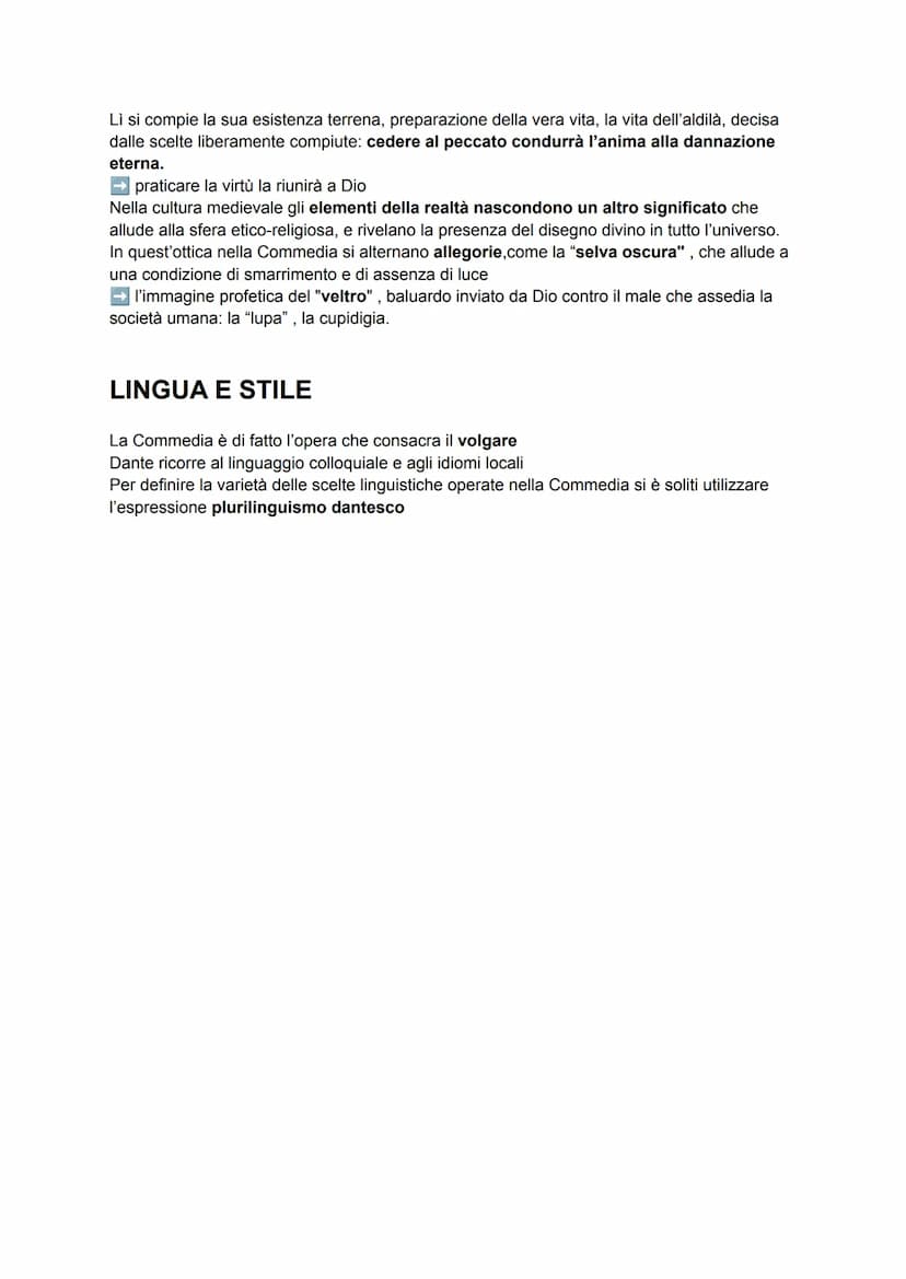 LA COMMEDIA
La scelta del titolo Commedia,
→ a cui Boccaccio aggiungerà l'aggettivo divina a partire del Cinquecento,
→ viene motivata dallo