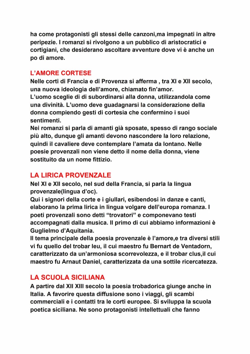 LA CULTURA CORTESE
con il passaggio dall'alto al basso medioevo, la corte diventa il
centro della vita culturale, e si sviluppa in europa la