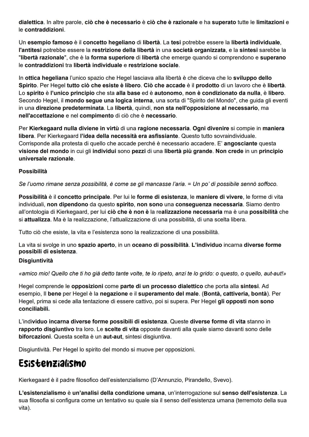 Introduzione
La vita
Kierkegaard
L'infanzia
Soren Kierkegaard, costruisce il concetto di possibilità e il concetto di fede per
opporsi al pr