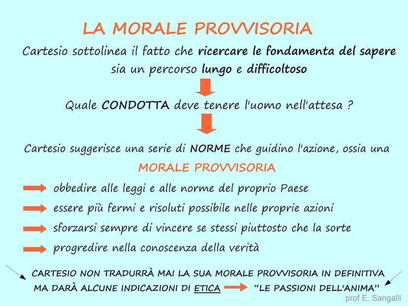 CARTESIO - René Descartes
COGITO ERGO SUM → PENSO QUINDI SONO
BIOGRAFIA
• IL METODO
●
Discorso sul metodo, 1637
Meditazioni metafisiche, 164