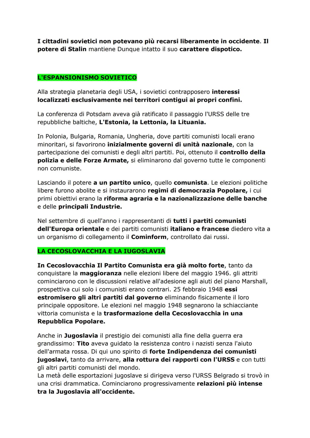 CAPITOLO 11
IL SECONDO DOPOGUERRA
(LE DRAMMATICHE CONSEGUENZE DOPO IL CONFLITTO)
la situazione europea
In Europa tutti i paesi,eccetto la Gr