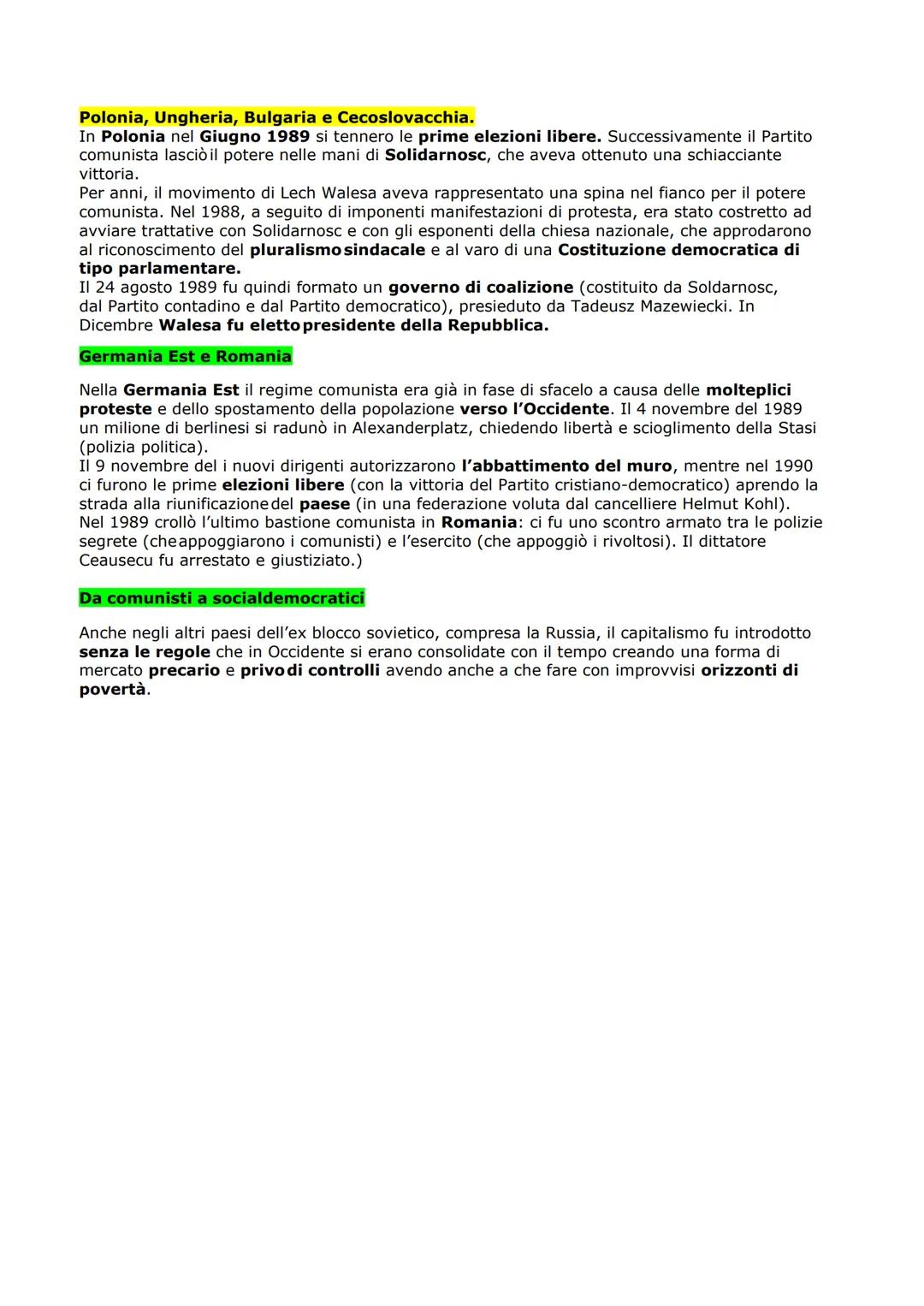 CAPITOLO 11
IL SECONDO DOPOGUERRA
(LE DRAMMATICHE CONSEGUENZE DOPO IL CONFLITTO)
la situazione europea
In Europa tutti i paesi,eccetto la Gr