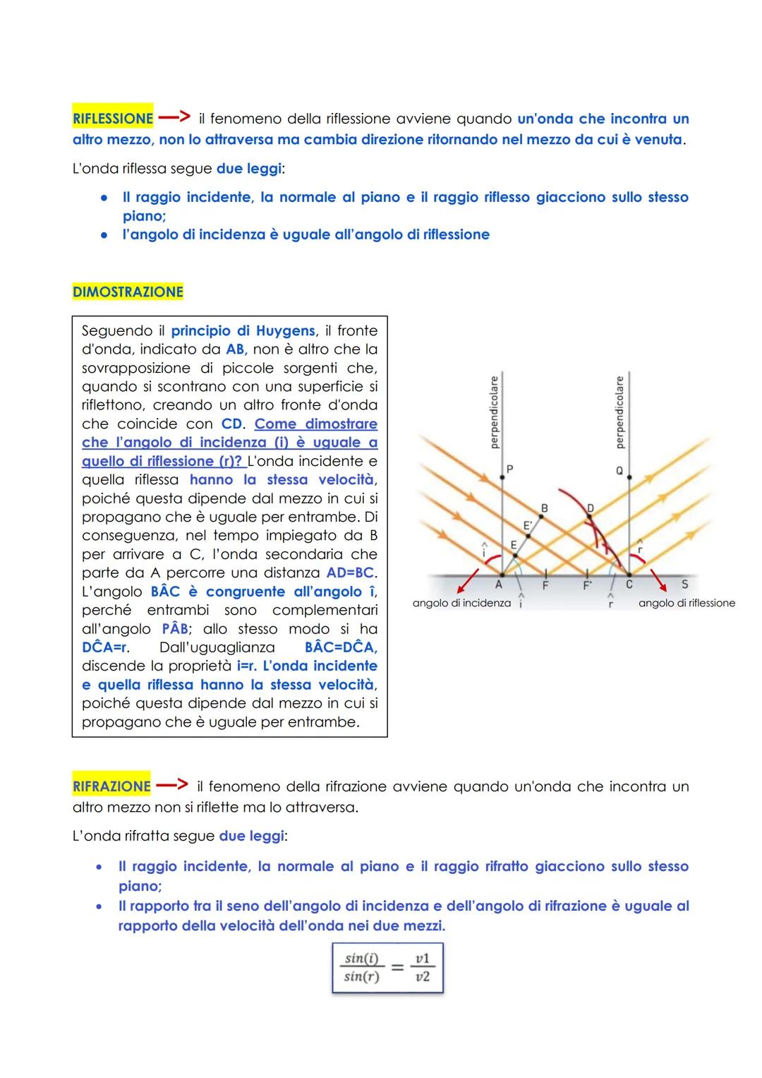 Le onde
DEFINIZIONE un'onda è una perturbazione nello spazio che si propaga trasportando
energia e quantità di moto, ma non materia. Ovviame