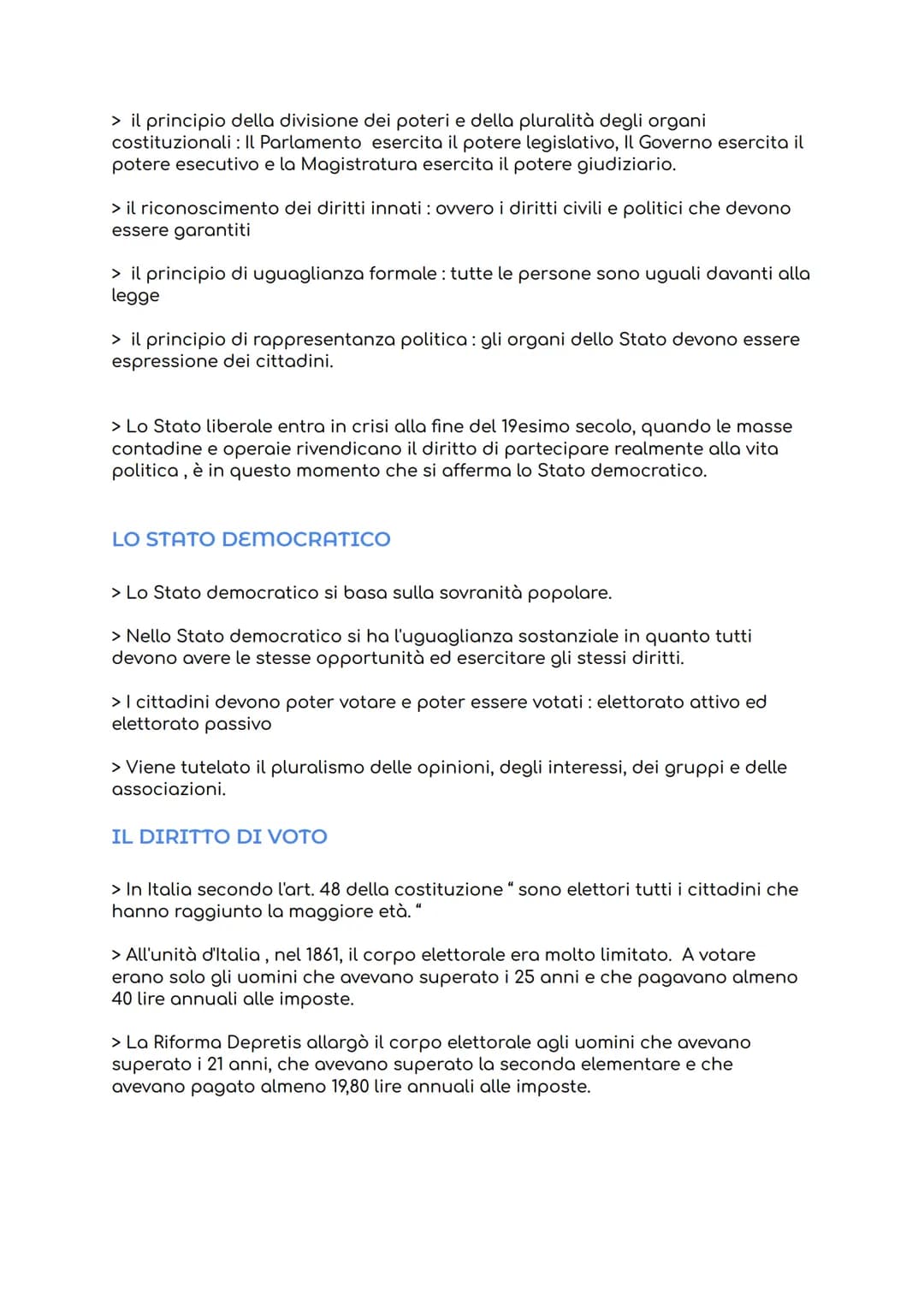 LO STATO
Per Stato si intende un'organizzazione politica che esercita la propria
sovranità sui soggetti che si trovano sul suo territorio.
>