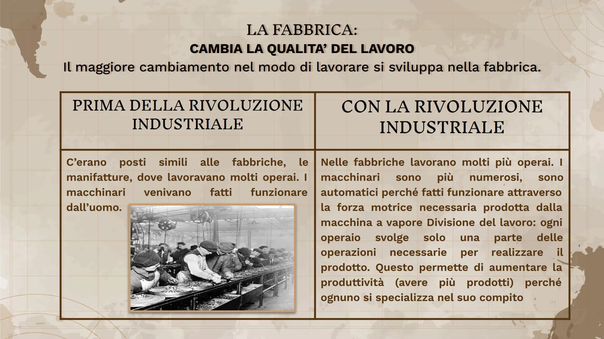 LA RIVOLUZIONE
INDUSTRIALE
Armela Vrapi 4^P CHE COSA E' LA RIVOLUZIONE INDUSTRIALE?
La rivoluzione industriale è stata un
processo lento e g