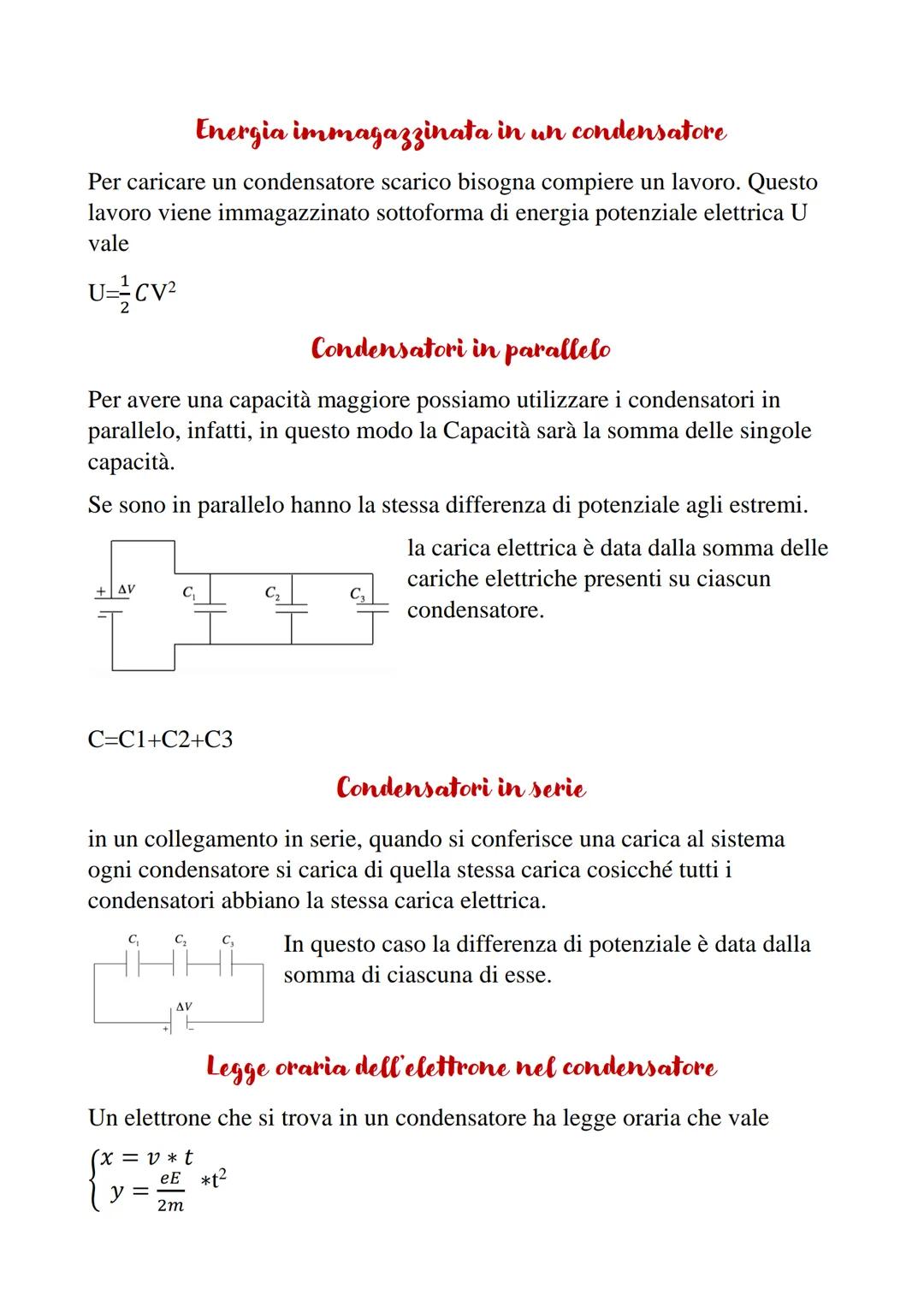 -condensatore piano;
-condensatore sferico
-condensatore cilindrico
Un condensatore è un dispositivo che accumula cariche e ne esistono
dive