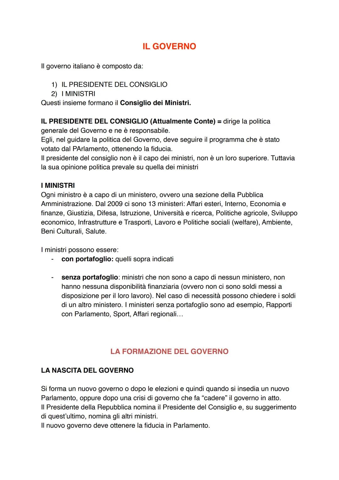 # IL GOVERNO

Il governo italiano è composto da:

1) IL PRESIDENTE DEL CONSIGLIO
2) I MINISTRI
Questi insieme formano il Consiglio dei Minis