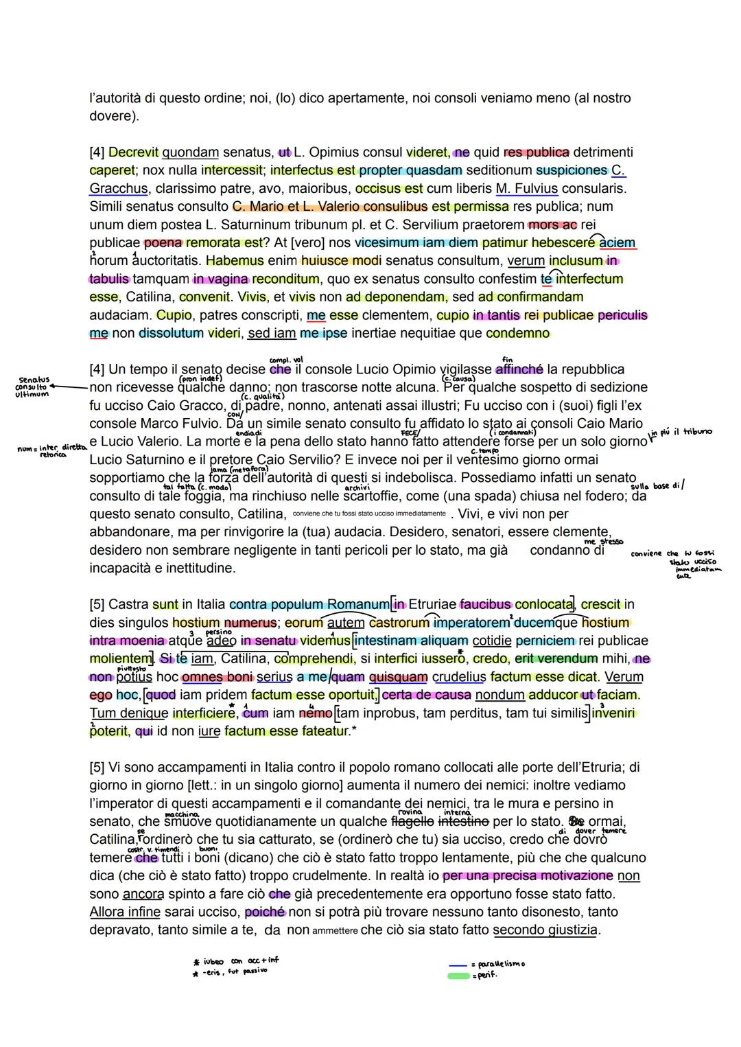 parallelismo
Tiberio-Catilina
LA SFRONTATA IMPUDENZA DI CATILINA
[1] Quo usque tandem abutere*, Catilina, patientia nostra? quam diu etiam f