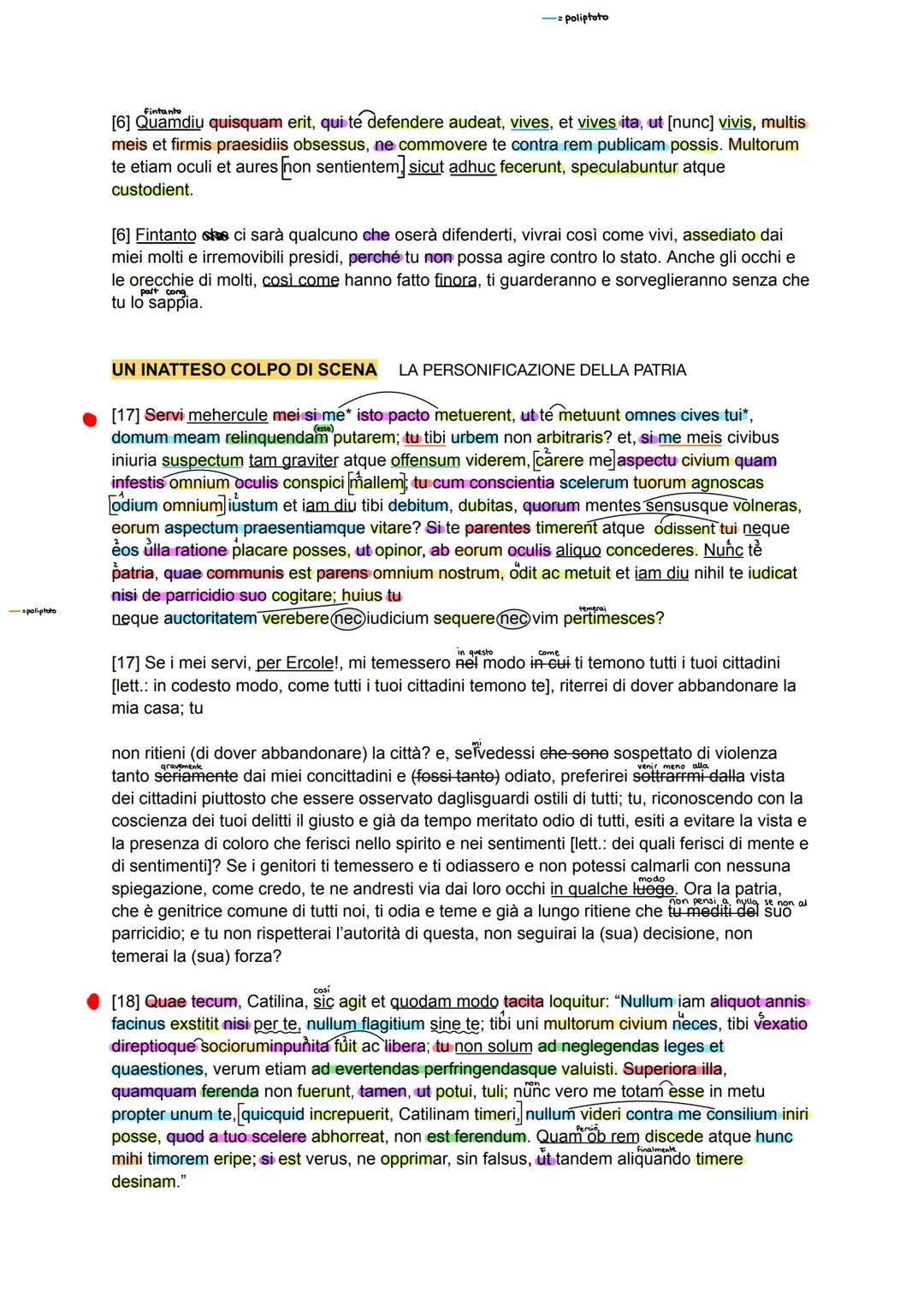 parallelismo
Tiberio-Catilina
LA SFRONTATA IMPUDENZA DI CATILINA
[1] Quo usque tandem abutere*, Catilina, patientia nostra? quam diu etiam f