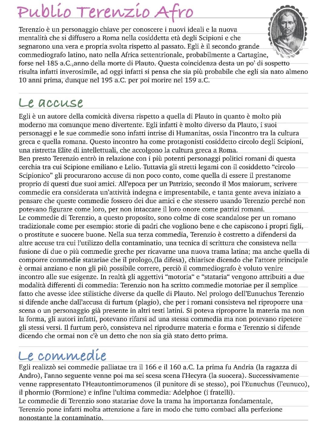Terenzio,Ennio,Catone e Lucilio 