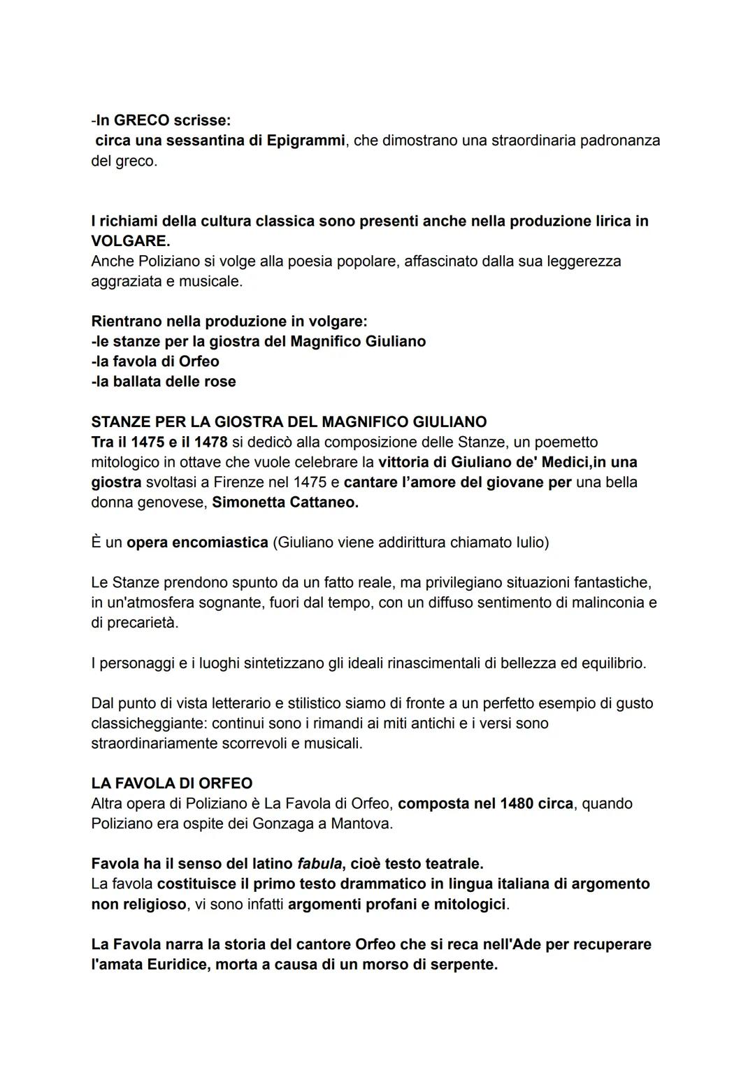 Poliziano (1454-1494)

Angelo Ambrogini, detto Poliziano dal suo luogo di origine in latino Mons
Politianus, ovvero Montepulciano, un paese 