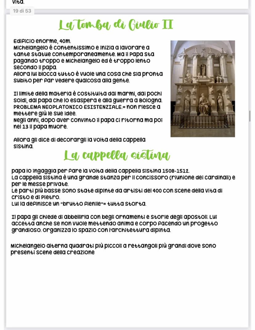 
<p>Michelangelo Buonarroti è nato nel 1475 a Caprese e è morto nel 1564, vivendo quindi a lungo. Da giovane, ha lavorato presso la bottega 