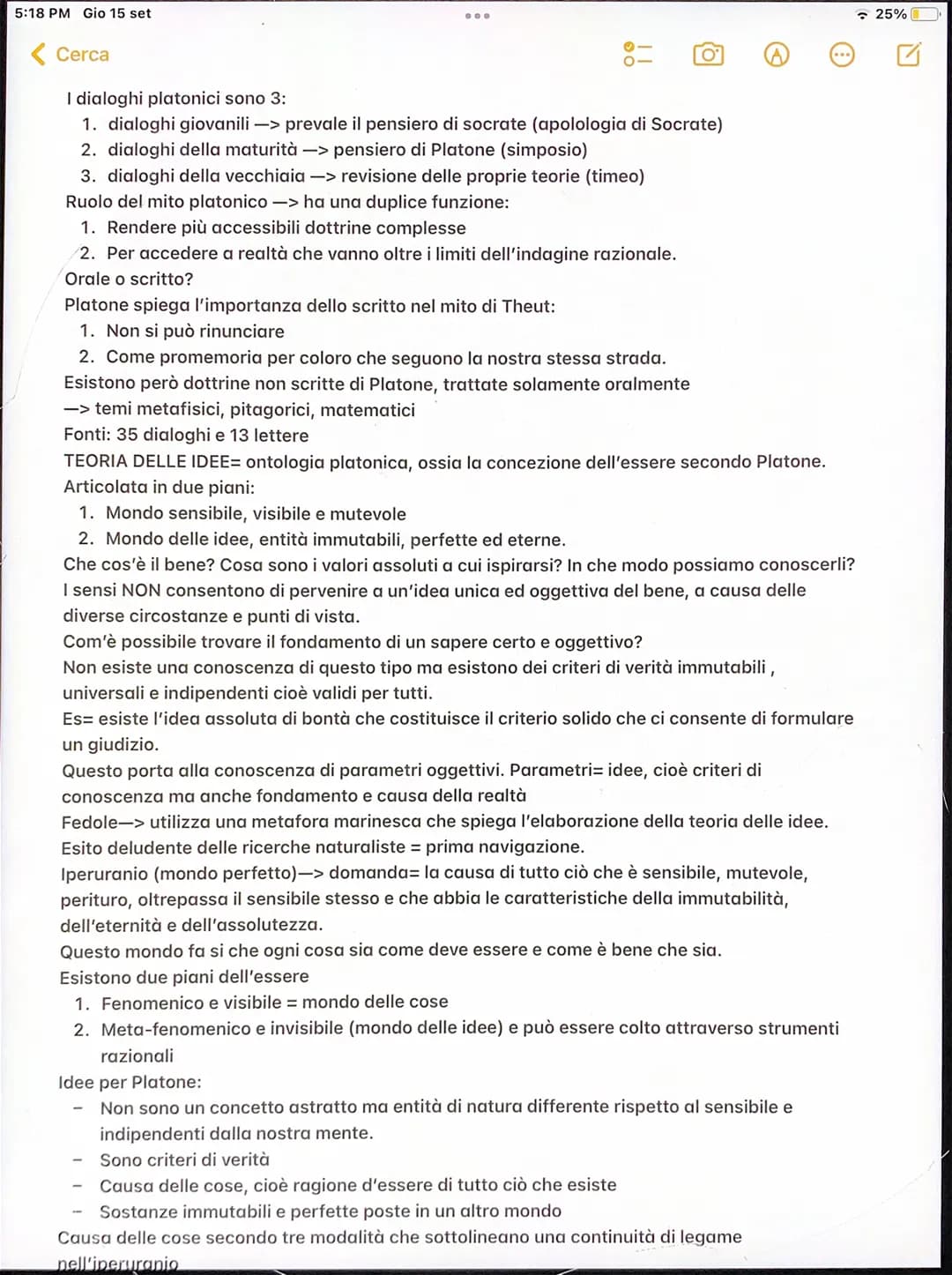 5:18 PM Gio 15 set
<Cerca
15 settembre 2022, 5:18 PM
Socrate rappresentava per Platone
1. Un modello
O
Platone
Elabora gran parte dei temi, 