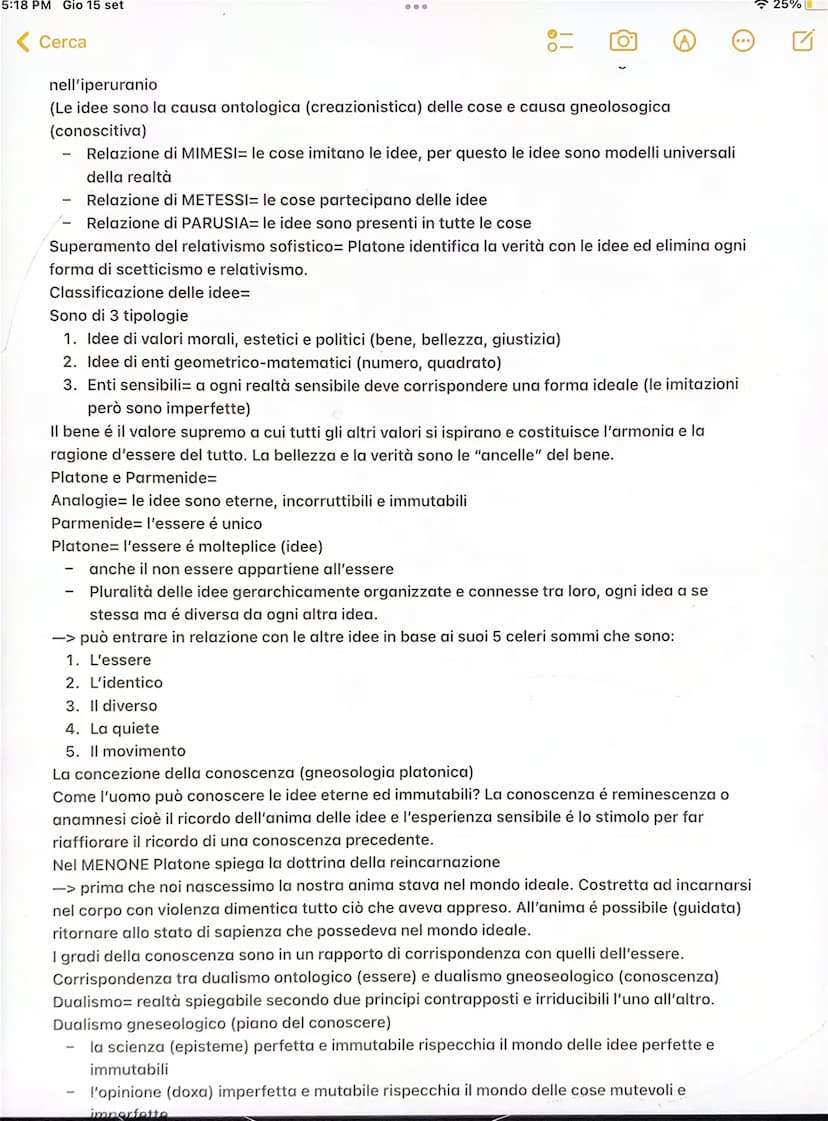 5:18 PM Gio 15 set
<Cerca
15 settembre 2022, 5:18 PM
Socrate rappresentava per Platone
1. Un modello
O
Platone
Elabora gran parte dei temi, 