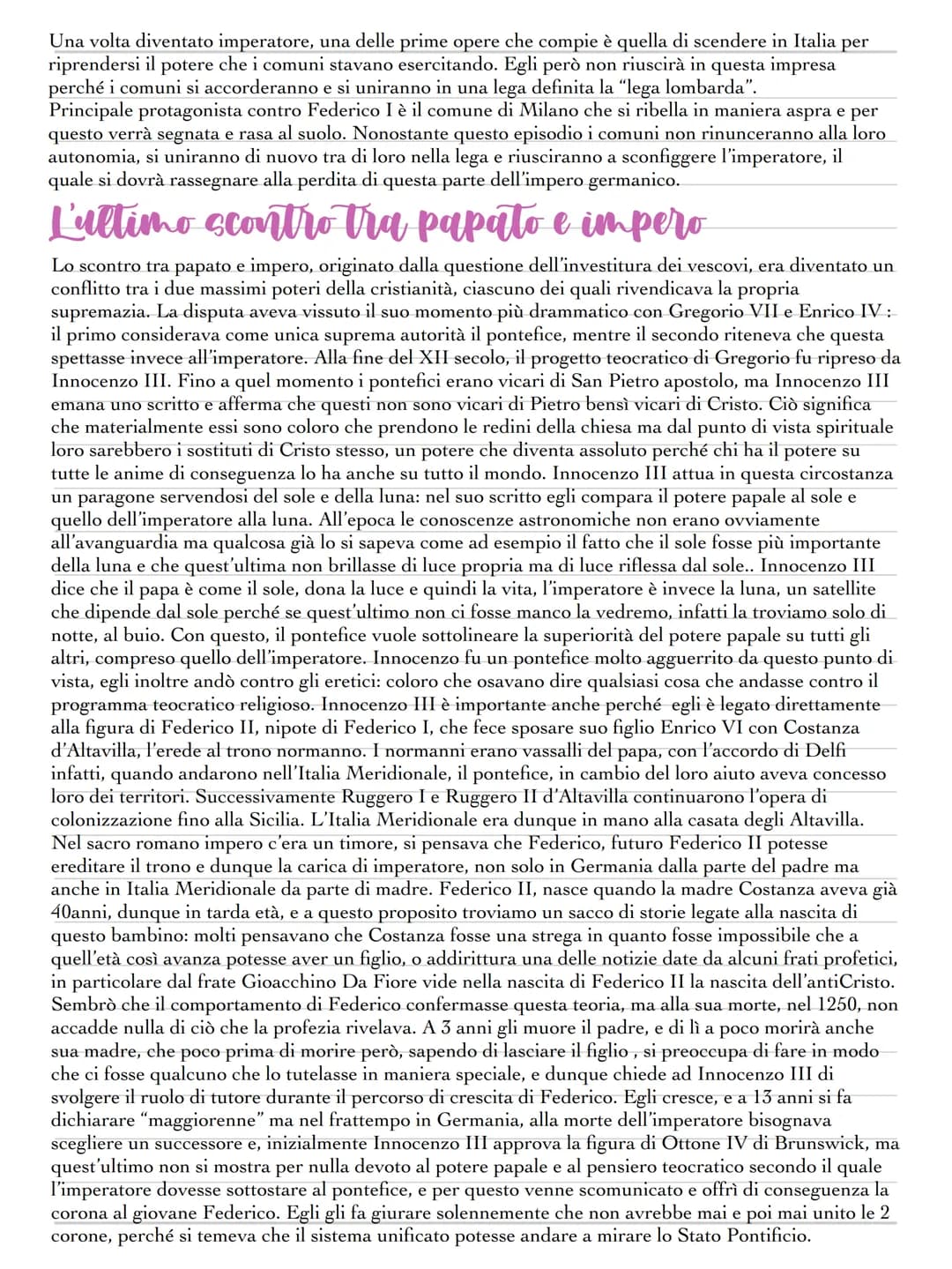 La nascita dei comuni
Dopo la morte di Carlo Magno l'Italia faceva parte di quello che era diventato il sacro romano impero
germanico, una s