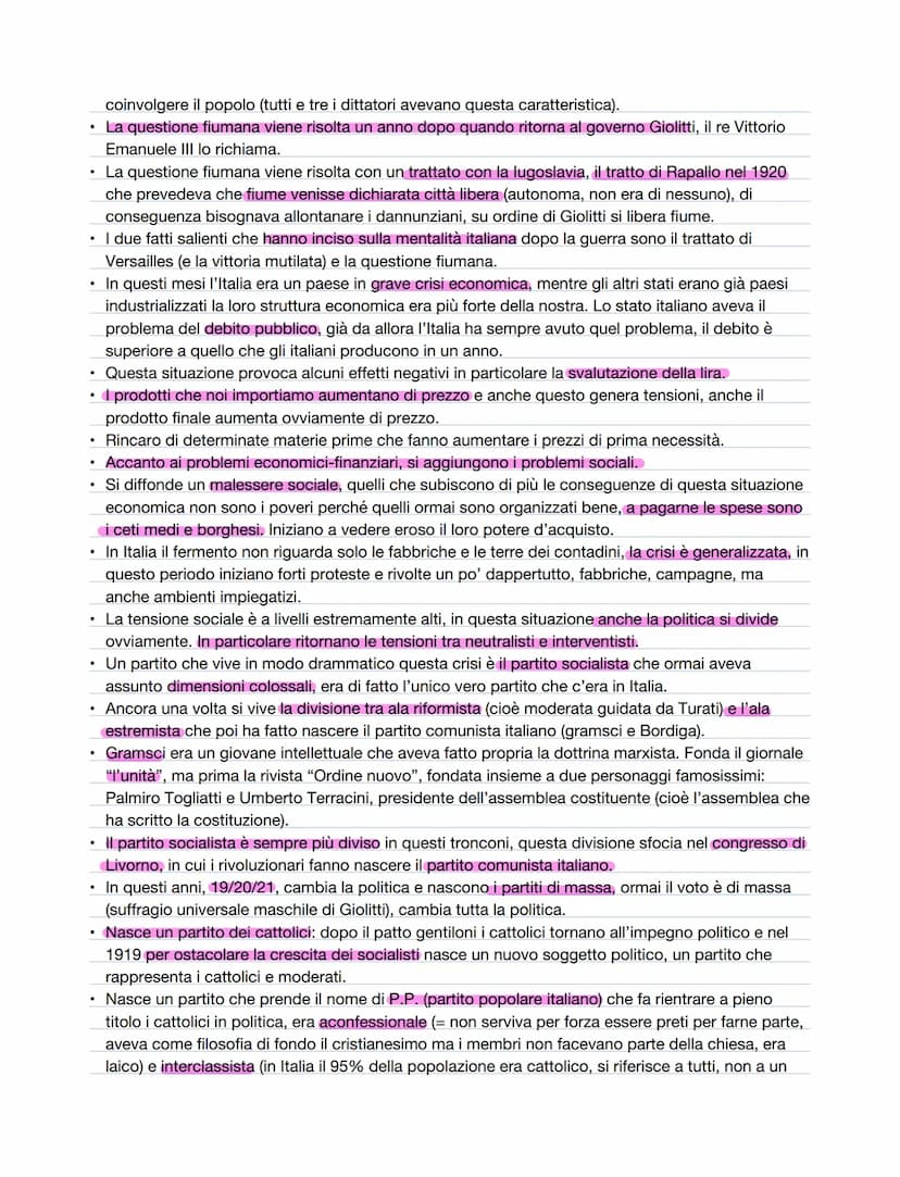 I totalitarismi
• Anni 20 e 30
Tre totalitarismi: Unione sovietica (anche oltre la seconda guerra mondiale), nazismo e fascismo
(finito con 