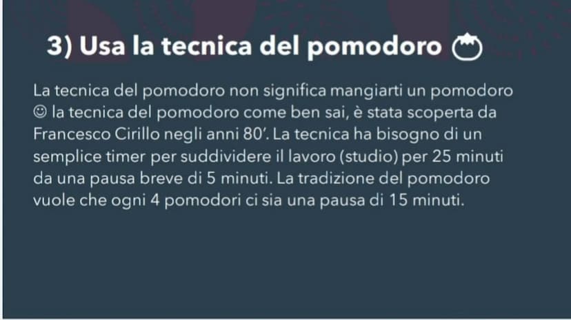 Come STUDIARE AL
MEGLIO
~by Anto 1) A scuola prendi appunti... ma a metà
<<Prendere appunti a metà» non significa scrivere meta di quello
ch