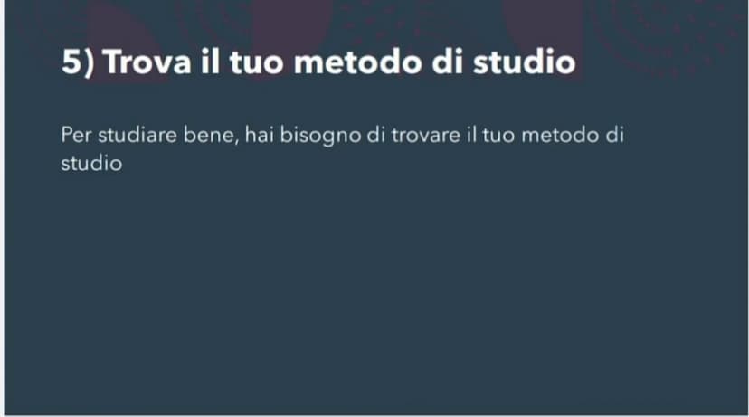 Come STUDIARE AL
MEGLIO
~by Anto 1) A scuola prendi appunti... ma a metà
<<Prendere appunti a metà» non significa scrivere meta di quello
ch
