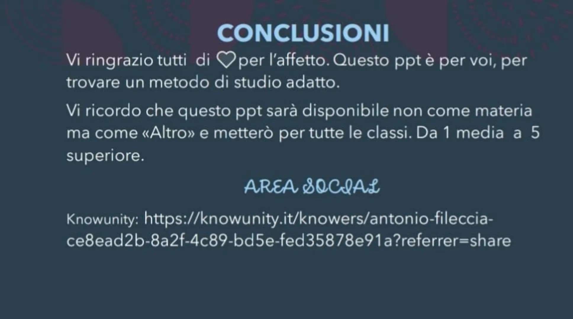Come STUDIARE AL
MEGLIO
~by Anto 1) A scuola prendi appunti... ma a metà
<<Prendere appunti a metà» non significa scrivere meta di quello
ch