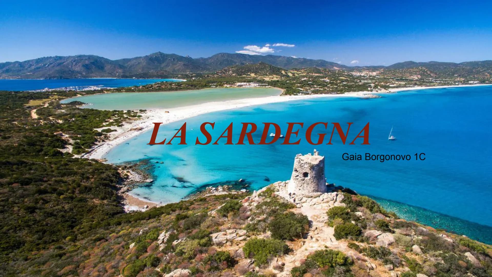 LA SARDEGNA L
Gaia Borgonovo 1C IL TERRITORIO E IL CLIMA
IL TERRITORIO:
La Sardegna è un isola a statuto speciale,
che per la maggior parte 