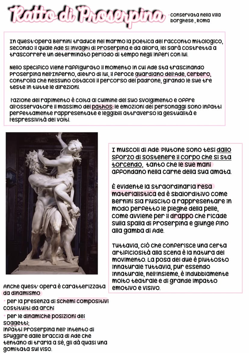 D
BERNINI
Bernini fu un artista universale, Nacque a Napoli, ed essendo figlio di uno scultore,
il padre gli trasmesse la passione per l'art
