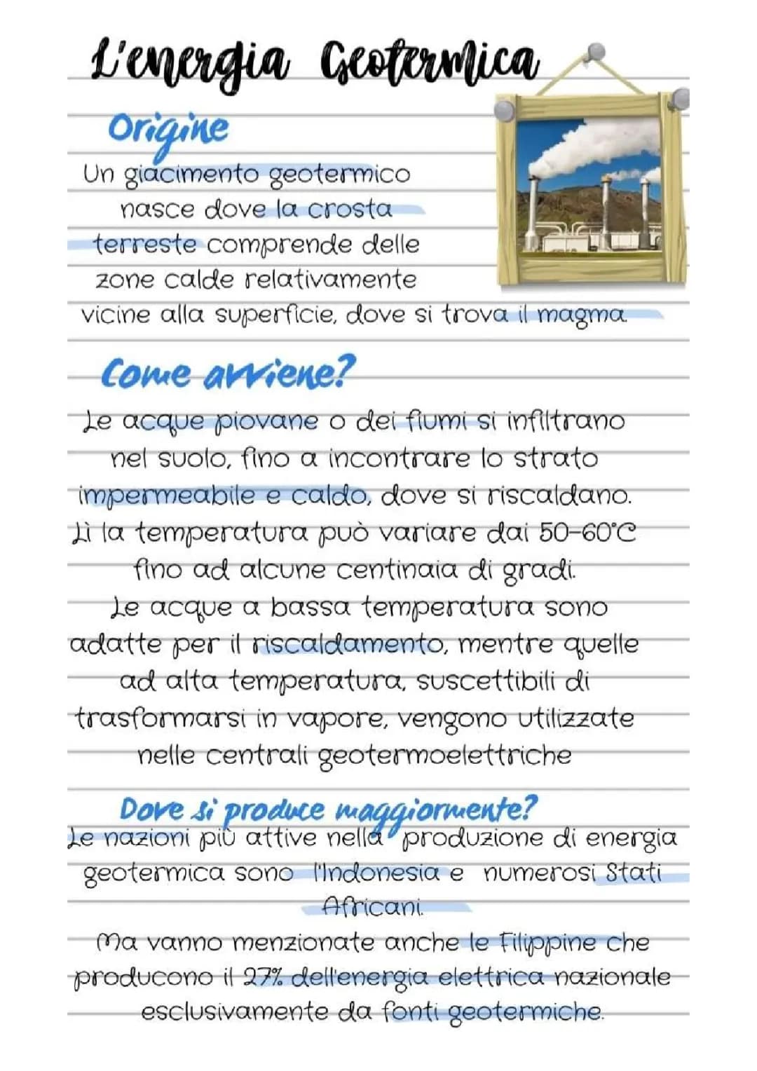 L'Energia Geotermica