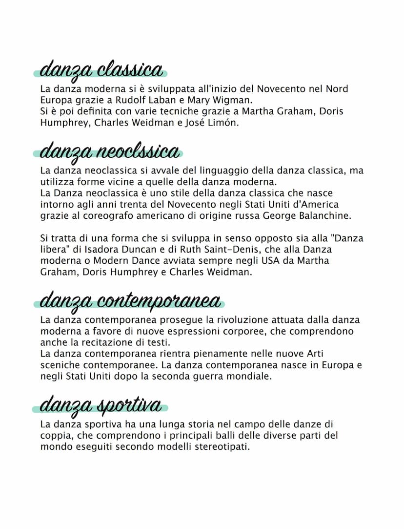 La danza
La danza una disciplina che si esprime nel movimento secondo un
piano prestabilito, detto coreografia, o attraverso l'improvvisazio