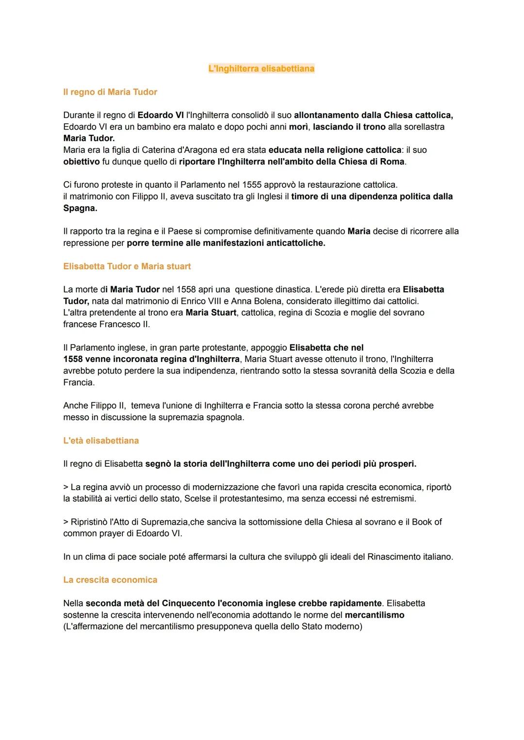 La Spagna di Filippo II e L'Inghilterra di Elisabetta I