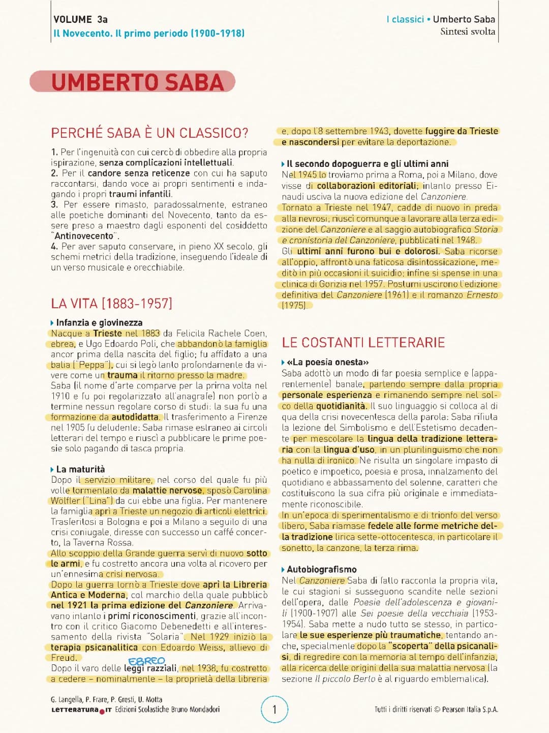 Umberto Saba: Vita, Poetica e Analisi di Alcune Poesie