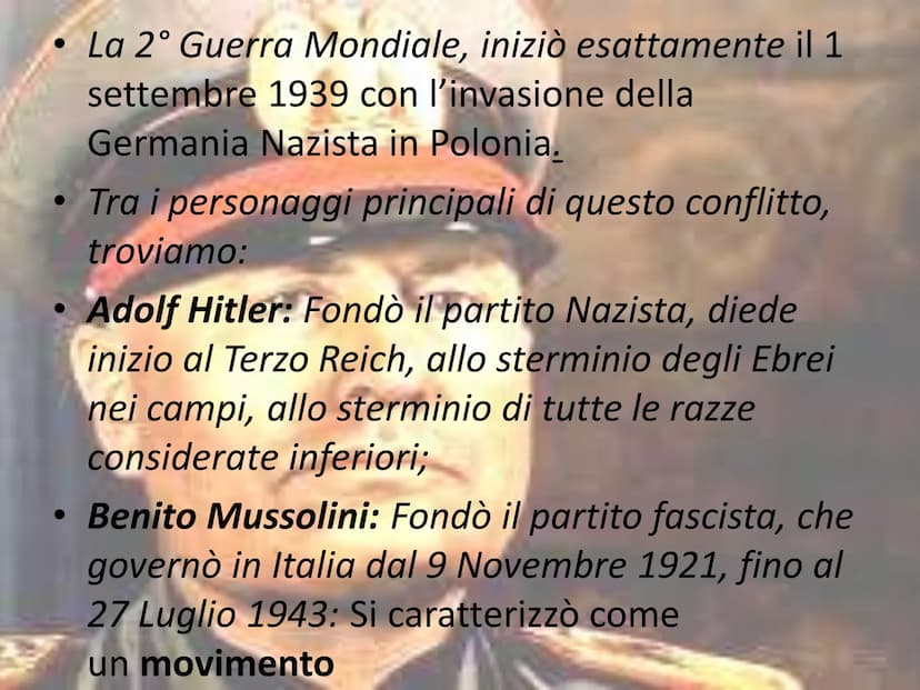 
<h2 id="antefattiecontesto">Antefatti e Contesto</h2>
<p>La seconda guerra mondiale vide contrapporsi, tra il 1939 e il 1945, le cosiddette